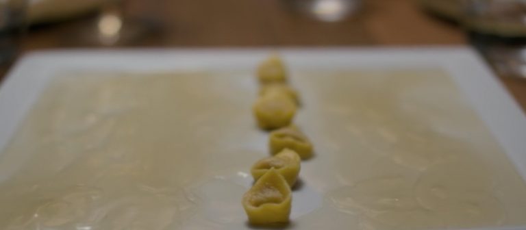 Tortellini walking on broth by Massimo Bottura - Chef's Table, Netflix